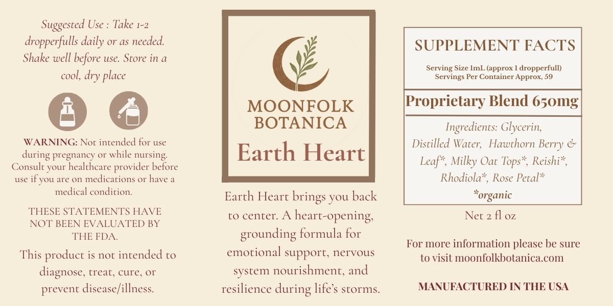 Earth Heart - 2 oz Tincture