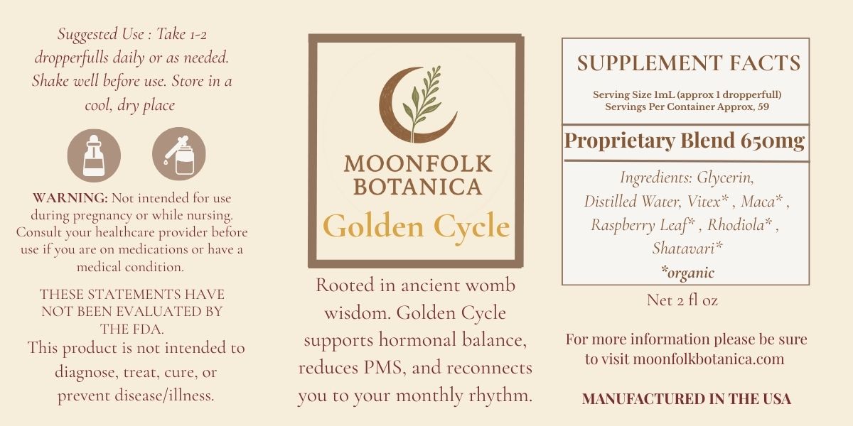 Golden Cycle - 2 oz Tincture